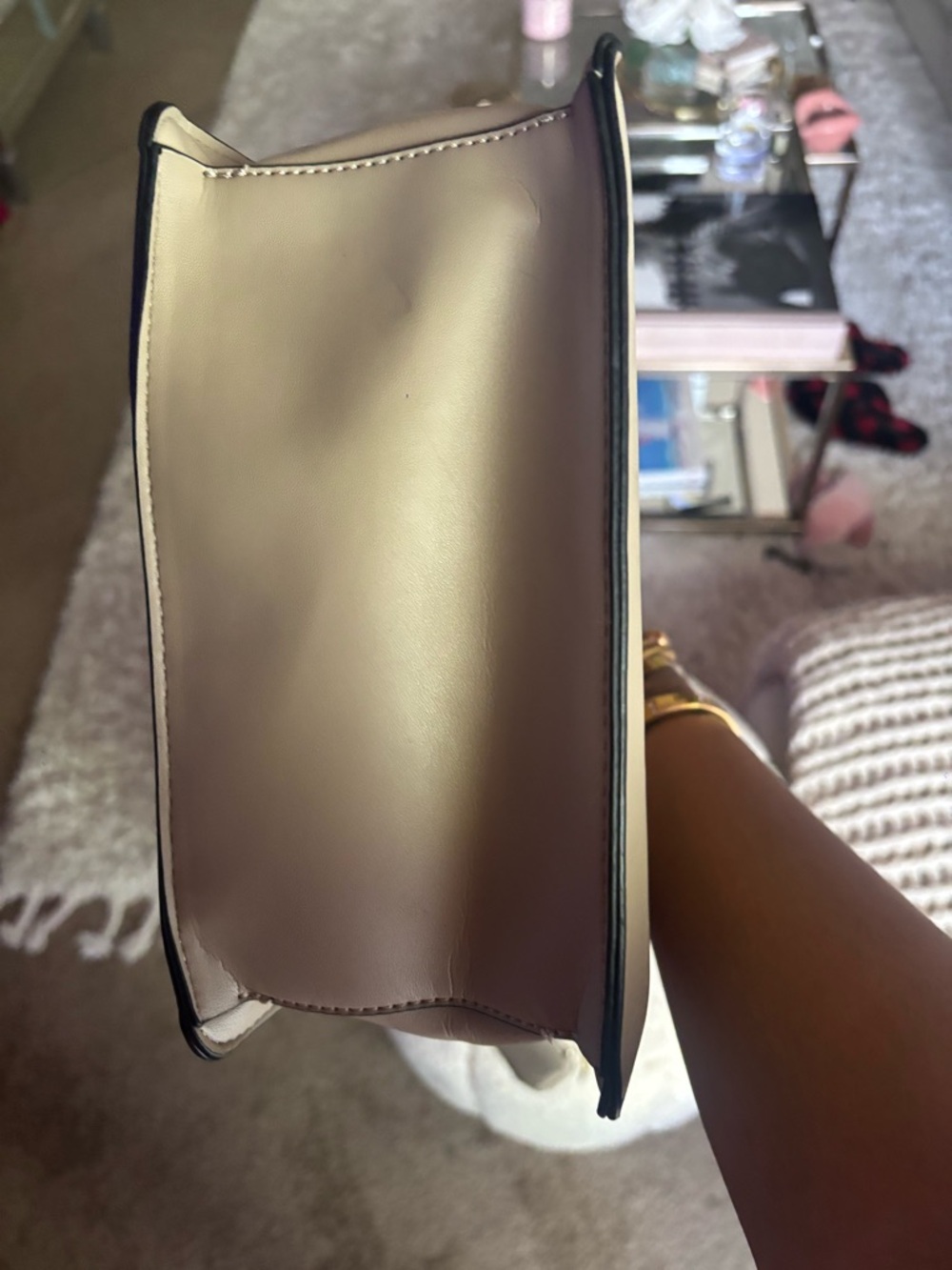 Steve Madden Beige-Cream Crossbody Bag - Picture 4 of 4
